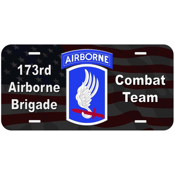 173rd Airborne Brigade Combat Team Novelty Car License Plate