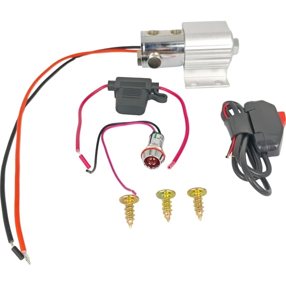 1745000 174-5000 Roll Control Valve for Race Car Hydraulic Brake System Line Lock Kit Launch Solenoid Snap-Action Switch Indicator Light Fuse Mounting Screw Drag Racing