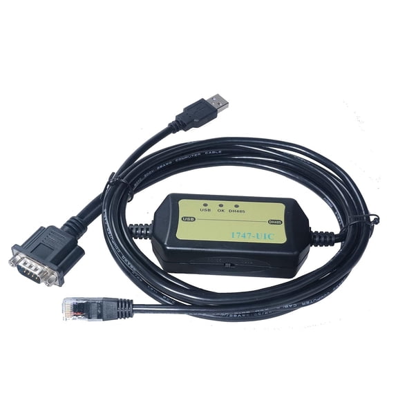 1747-UIC Programming Cable for AB PLC SLC5/01/02/03 and USB to DH485/RS485/RS232