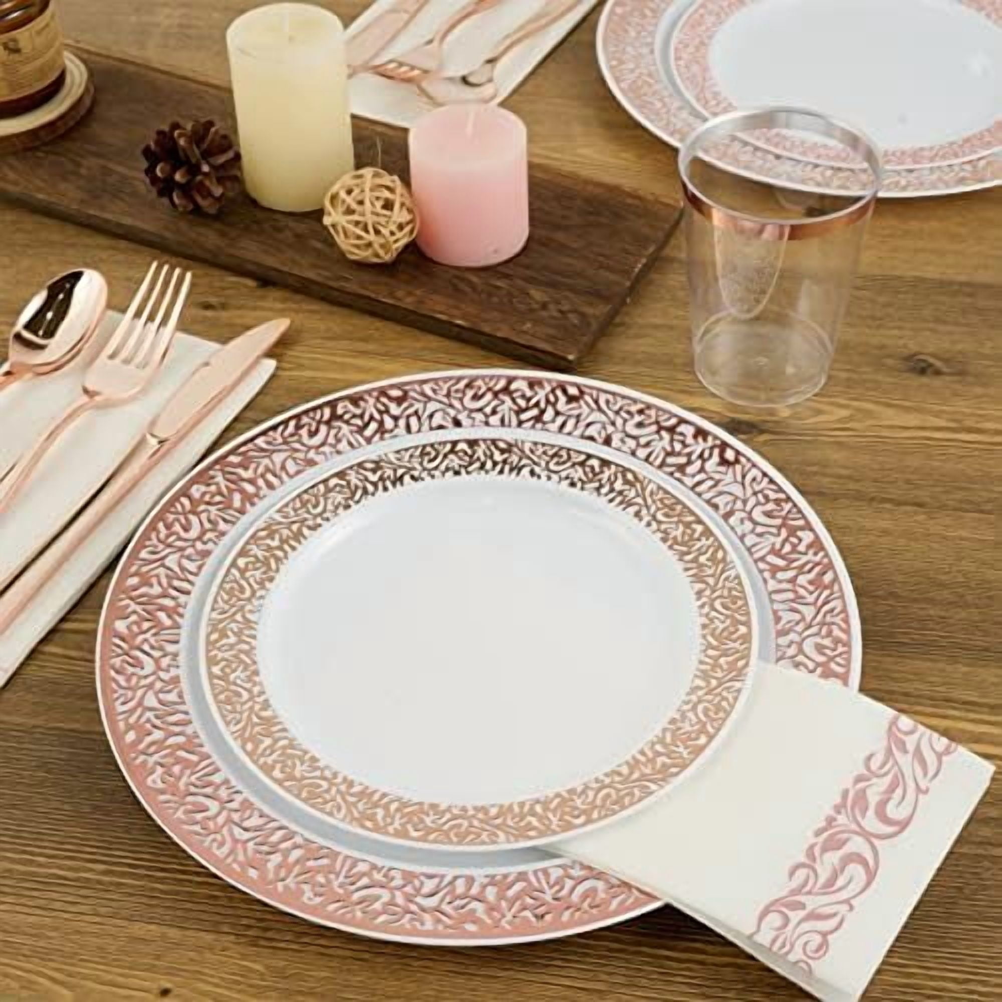 Rose Gold Dinnerware Setnull