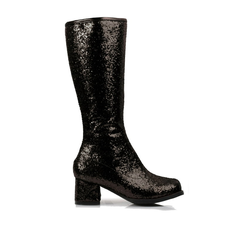Silver glitter gogo boots deals