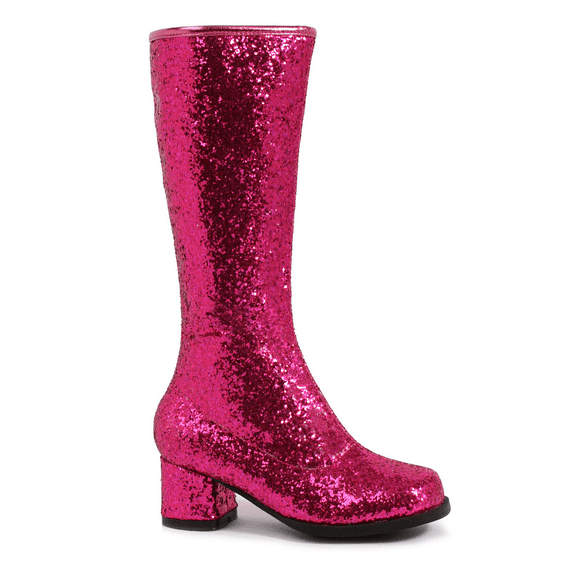 175-DORA-G, 1.75" Heel Childrens Glitter Gogo Boot.