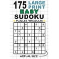 thumbnail image 1 of 175 Large Print Easy Sudoku Puzzles for Adults: Only One Puzzle Per Page! (Pocket 6"x9" Size) (Paperback)(Large Print), 1 of 1