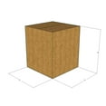 thumbnail image 1 of 7x7x8 Kraft Brown Corrugated Shipping Boxes, 32 ECT Single-Wall, Qty 175, 1 of 3