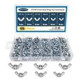 thumbnail image 2 of 50-Piece Wing Nut Assortment Kit - 1/4-20, 5/16-18, 3/8-16 SAE Steel Zinc Plated Fasteners 2 of 10