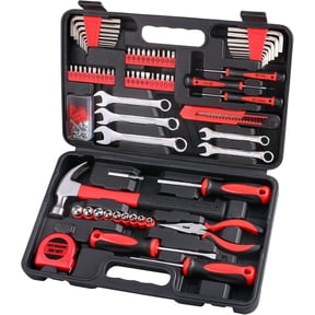 175-Piece Multi-Purpose Automotive and Household Tool Kit in Toolbox Storage Case, Perfect for General Home and Auto Repairs, House DIY Project, Garage, Car, Travel Emergency, Housewarming Gift