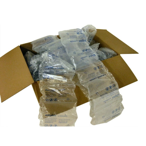 175 Pre-Filled 4" x 8" Clear Air Pillows Void Fill Cushions Reusable Storopack