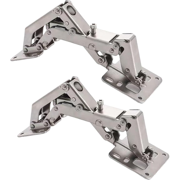 175 Soft Close Cabinet Hinges: 2 Pack Adjustable Lazy Susan Hinges for Corner Cabinets, Concealed Frameless Hinges with No Pre-Drilling Installation for Kitchen Cupboards & Trap Doors