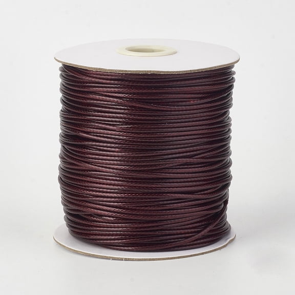 175 Yards 1.5MM Dark Red Waxed Thread Macrame Beading String Polyester Wax Round Smooth Soft Craft Cords Rope Twine Bulk Roll for DIY