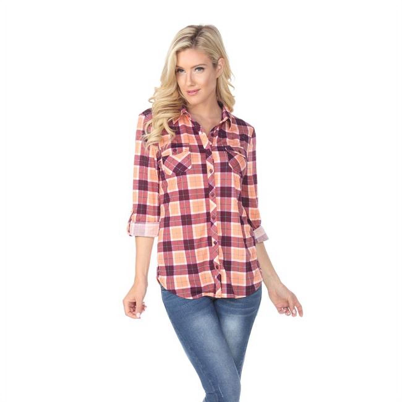 stretchy plaid shirt