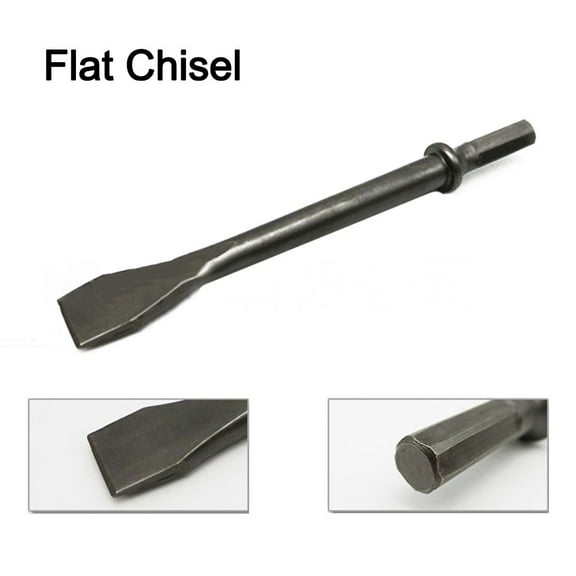 175Mm Steel Hexagonal Shank Heavy Duty Air Hammer Chisel For Removing Bolts Tile Flat Chisel