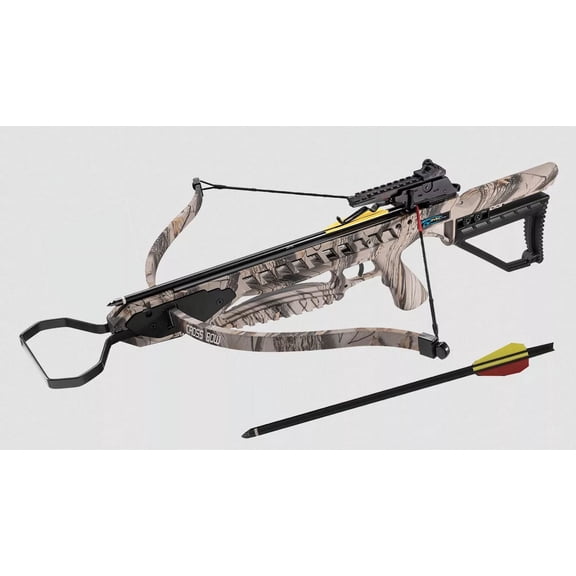 175lbs Deer Hunting Crossbow Cross Bow 245+FPS w/ Stringer, Wax 2 Arrows Camo