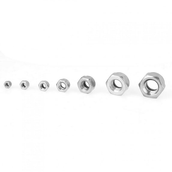 175pc Stainless Steel Nut Screw Kit, M3, Assortment w/ Organizer Box, Industrial Hardware