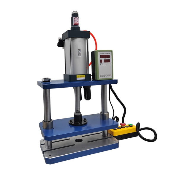 1763lb Pneumatic Punch Press Machine Double Column Three Plate Desktop Sheet Metal Air Stamping Press with Display Controller 110V