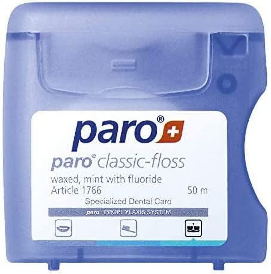 #1766 - Paro Classic Floss 50m, Waxed, Fluoridated, Mint (50m) - Pack of 12