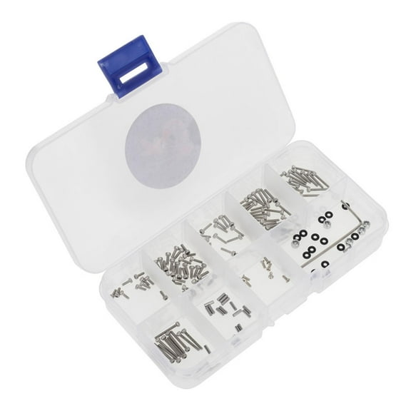 176Pcs Essential Stainless Steel Screw Kit for Axial SCX24 RC Car Maintenance All Necessary Tools