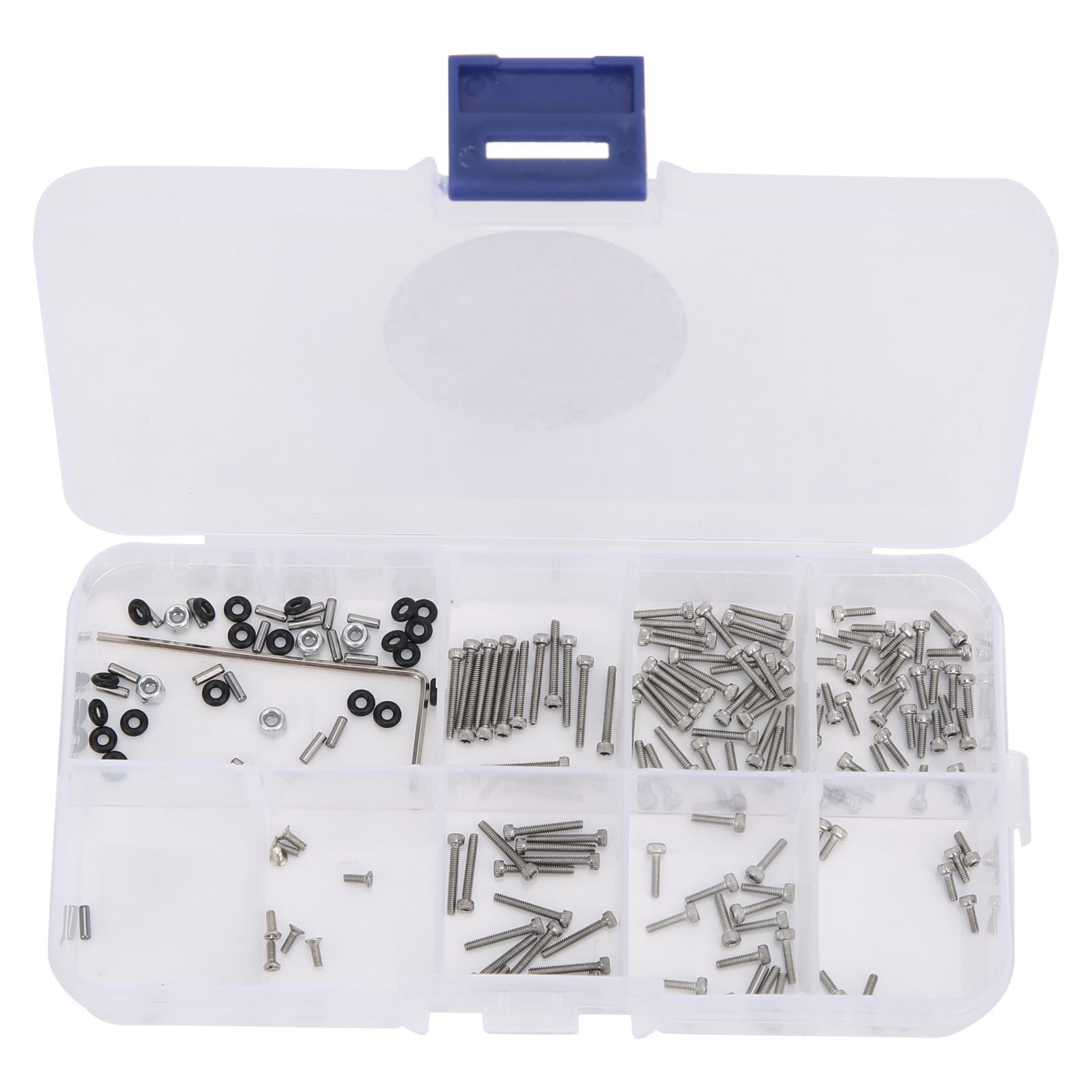 176Pcs/set Stainless Steel Screw Nuts Kit Screw Box Set for SCX24 90081 ...
