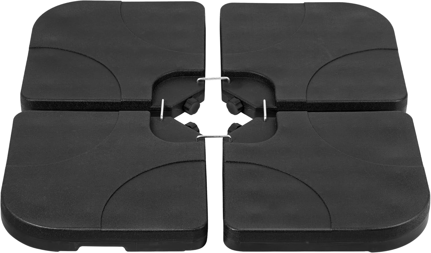 Heavy-Duty Black Plastic Cantilever Patio Umbrella Base, 176 lbs Capacity