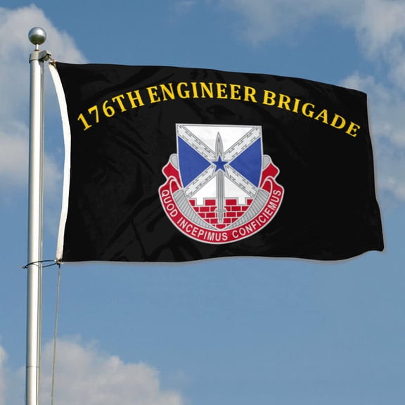 176th Engineer Brigade 36th Infantry Division Arrowhead US Army Flag 3x5Feet Outdoor Indoor Decoration Flag with Brass Grommets