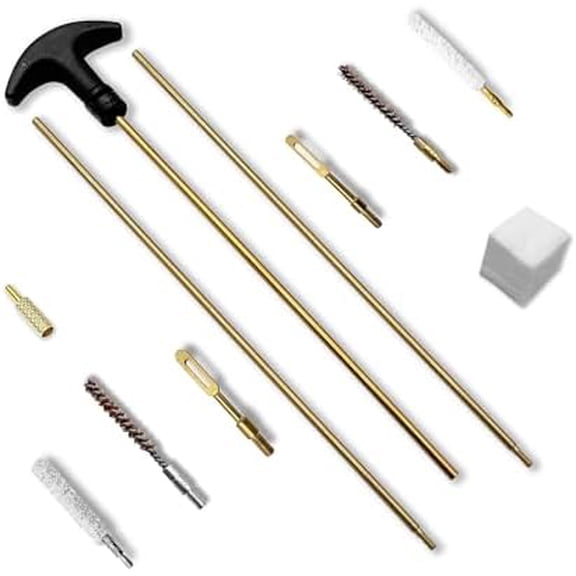177 22 Caliber Gun Cleaning Kits for .22 Pellets Airsoft Gun Handgun 4.5/5.5mm Rifle Cleaning Rod Bore Brush Patches Cloth Supplies Firearms Pistol Hunting Shooting Accessories Maintenance