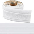 thumbnail image 1 of 177 x 3in Crown Molding Peel and Stick Foam Self Adhesive Pink Flexible Trim 3D Sticky Decorative Wallpaper Border Wall Edging Foam Baseboard Mirror Border Wall Lines Hotel DIY Decor, 1 of 9