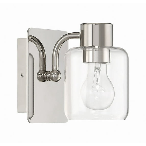 17705PLN1 Craftmade Lighting Rori - 1 Light Wall Sconce-6.5 Inches Tall and 5.25 Inches Wide-Polished Nickel Finish