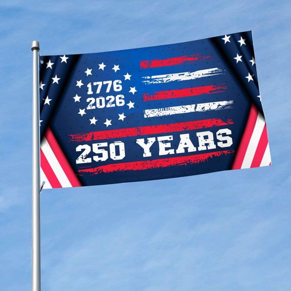 1776-2026 250Th Anniversary, 250Th Anniversary Usa Flag, 3X5 In, Us Flag, Outdoor Display, 4Th of July Yard Flag, Faded Distressed Style, 1 Pc