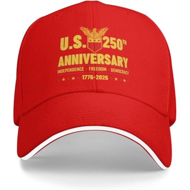250th US Anniversary Denim Hat 1776–2026 – Patriotic Simulation Print Baseball Cap