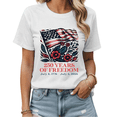thumbnail image 1 of 1776-2026 250th Anniversary Of Independence Day Patriotic Graphic Tees Womans Tshirt Shirts White Black S-5XL Tops, 1 of 4