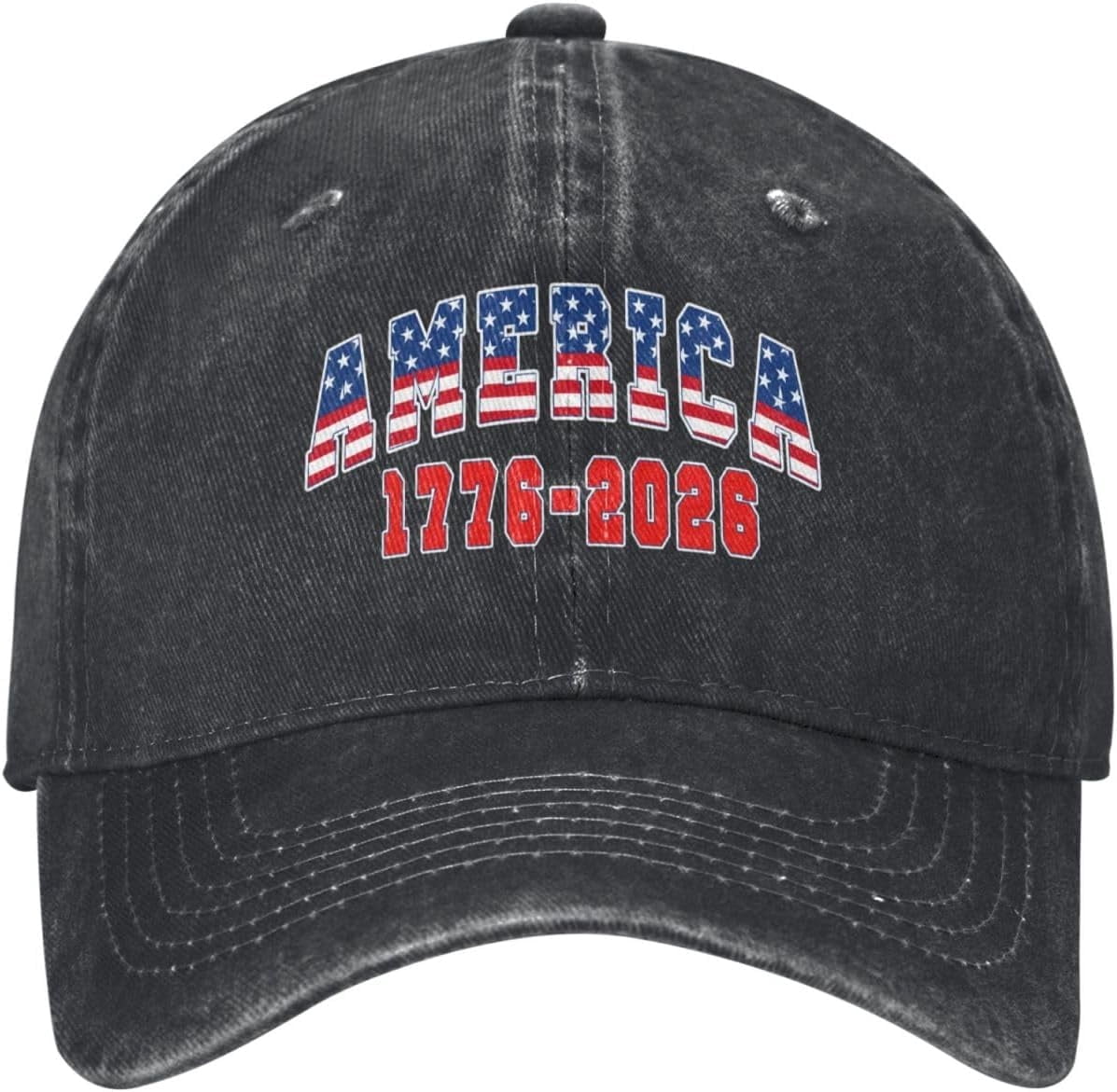 1776 2026 Denim hat 250 Years USA America 250th Birthday Denim hat ...