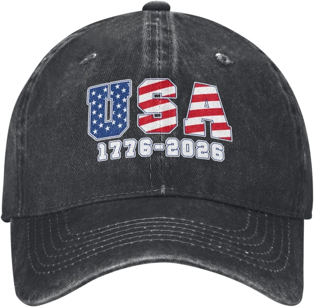 1776 2026 Denim hat USA 250th Birthday Anniversary 250 USA Patriotic ...