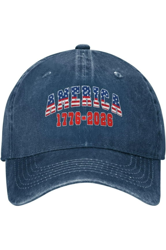 1776 2026 Hat 250 Years 250th Birthday Denim Hat Anniversary us Flag Baseball Cap