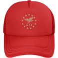 thumbnail image 1 of 1776 2026 Hat USA Birthday 4th July American Flag Mesh Trucker Cap, 1 of 7