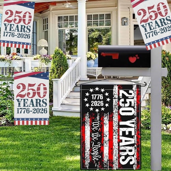 1776 2026, Patriotic Decor, 12X18 In, Outdoor Yard Decor, Garden Flag, Front Porch Decor, Yard, Lawn and Garden, Vintage Style, 1 Pc