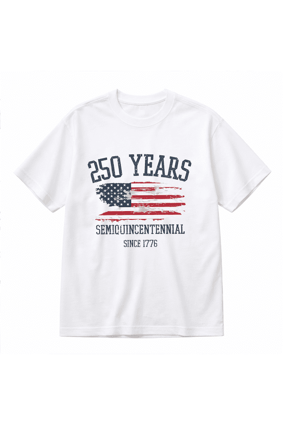1776-2026 United States Patriotic Retro USA 250 Years Semiquincentennial Unisex Adult Tee 1776-2026 250 Years of America Graphic Casual T-Shirt for Men Women