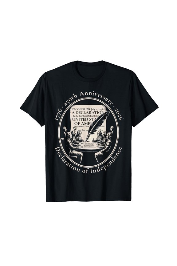 1776 250th Anniversary Declaration of Independence 2026 T-Shirt