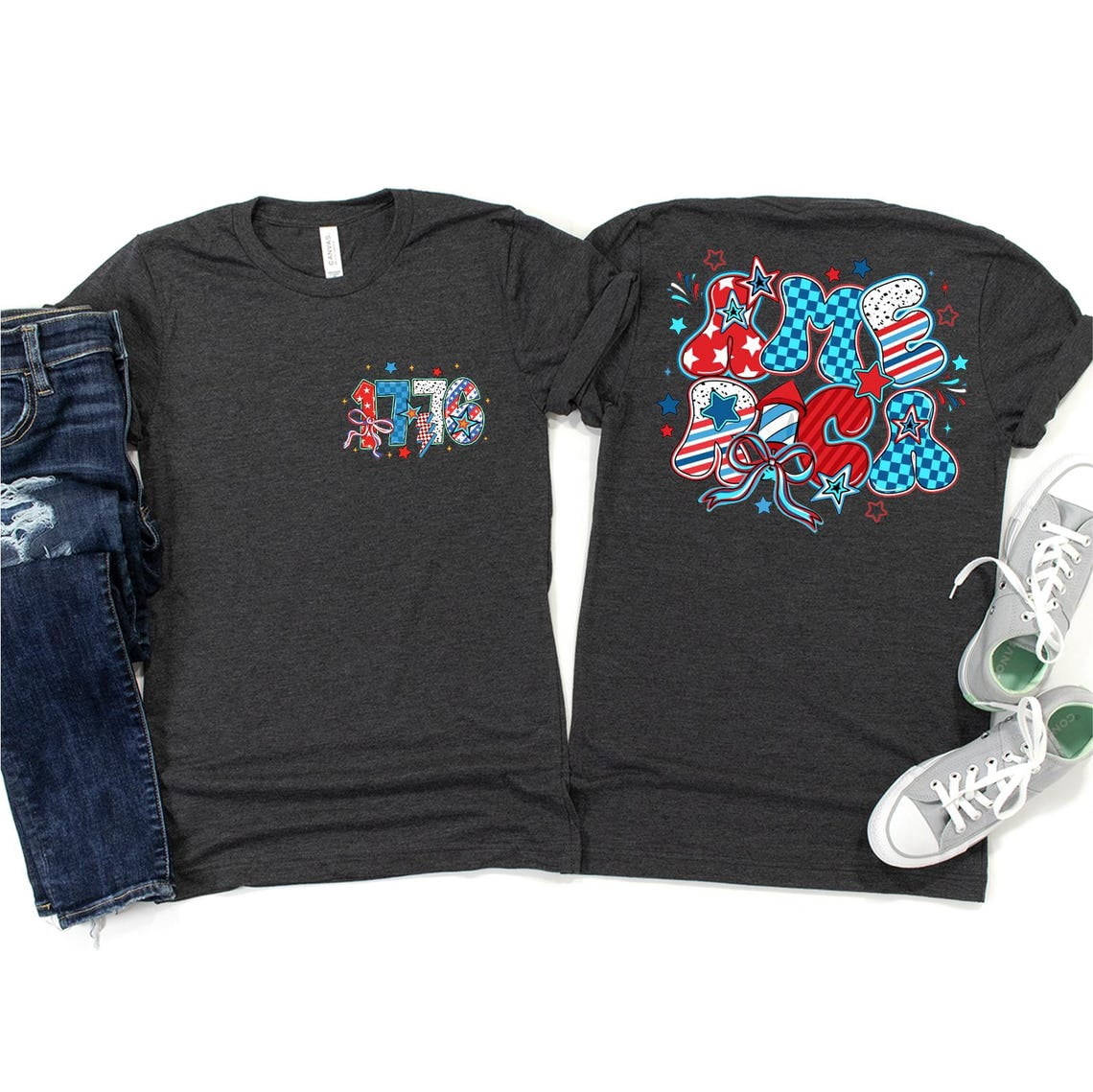 AMERICA 1776 OVERSIZED GRAPHIC TEE