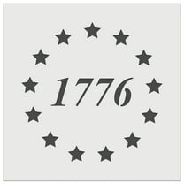1776 Betsy Ross Flag Stars USA United States of America DIY Cookie Wall Craft Stencil - 5.5 Inch