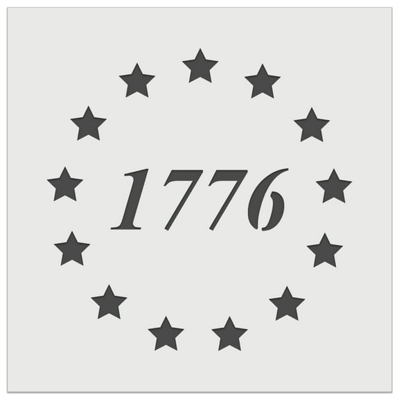 1776 Betsy Ross Flag Stars USA United States of America DIY Cookie Wall Craft Stencil - 5.5 Inch