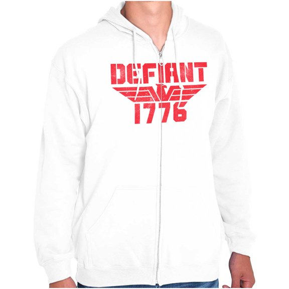 1776 Defend Freedom Independence Zip Up Hoodie Men's Women's Brisco Brands X