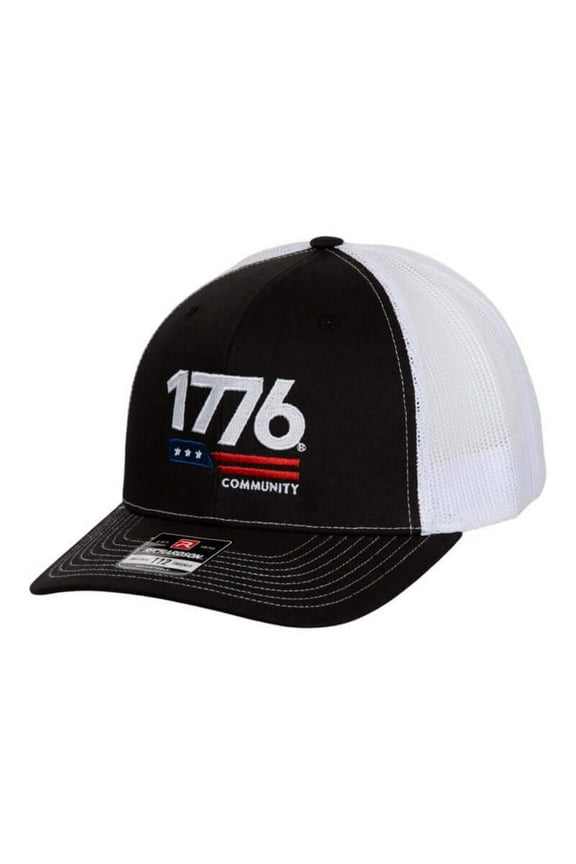 Embroidered Hat (Black/White)