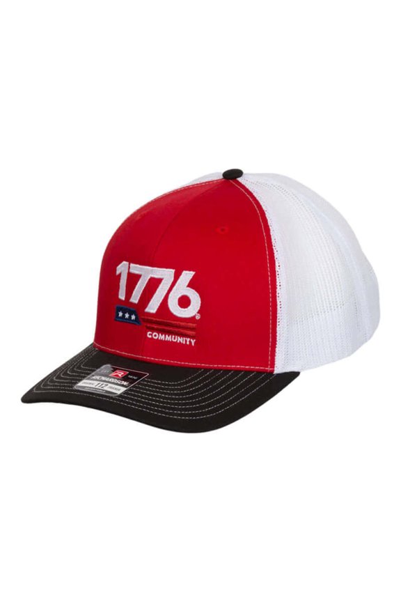Embroidered Hat (Red/White)