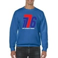 thumbnail image 1 of 1776 Happy Birthday Of America Sweatshirt Men -Image by Shutterstock, Male XX-Large, 1 of 4
