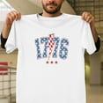 thumbnail image 1 of 1776 Lighting 4th of July USA Red White and Blue, Patriotic Tee V51112, for Men and Women, up to Size 5XL, 1 of 2