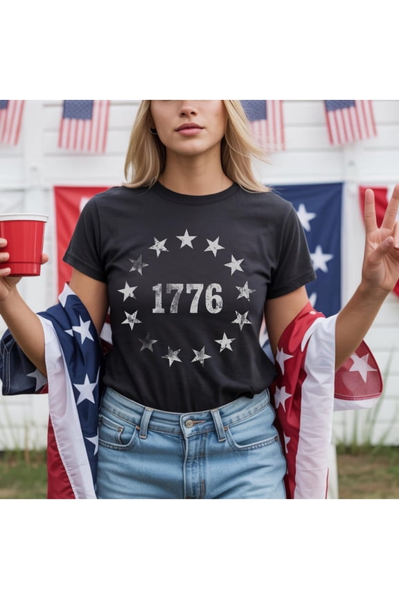 1776 Patriotic Shirt, Betsy Ross Flag Tee, Vintage American Flag Shirt, 4th of July Shirt, Independence Day Tee, USA History Shirt