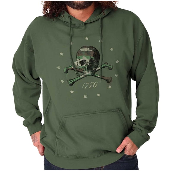 1776 Skull Cross Bones Revolution Hoodie Sweatshirt Women Men Brisco Brands X