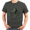 thumbnail image 1 of 1776 Skull Cross Bones Revolution Plus Size Crewneck Graphic Tee Shirt Brisco Brands 2X, 1 of 6