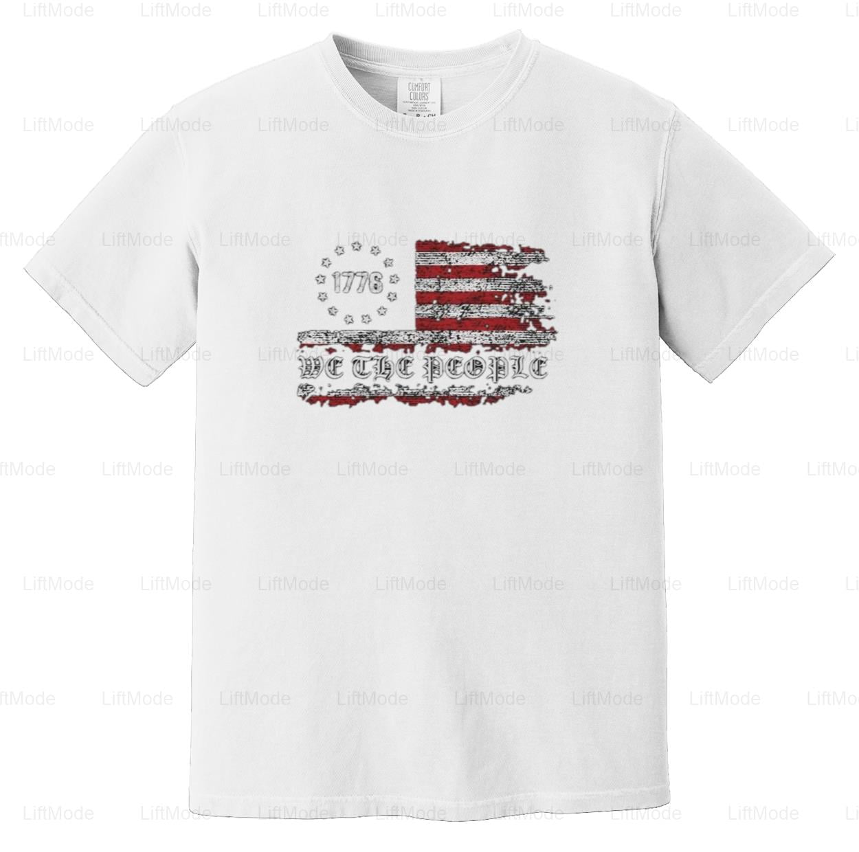 1776 We The People Patriotic USA Flag Constitution Freedom Graphic