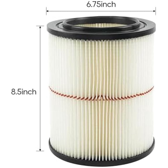 17816 Replacement Filter For Craftsman 9-17816 Wet/Dry Vacuum Cleaner Fit 5 gallon,1 pack