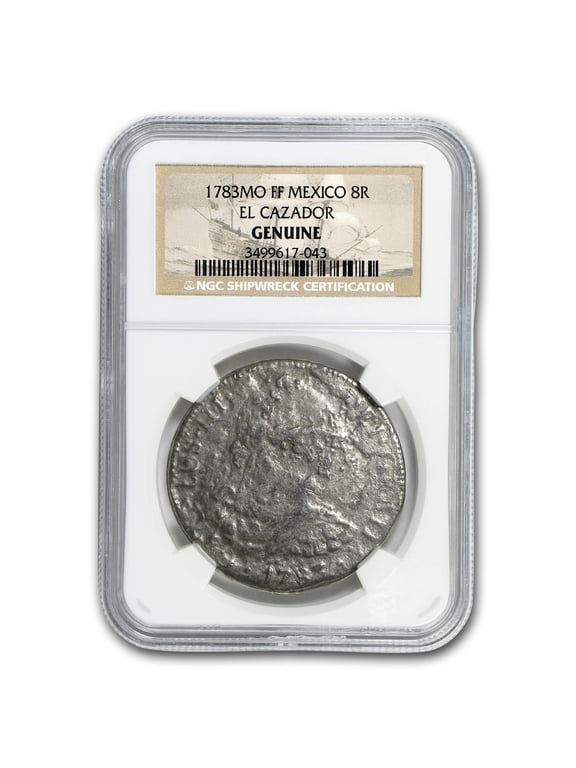 1783 FF Mexico Silver 8 Reales NGC (El Cazador Shipwreck)